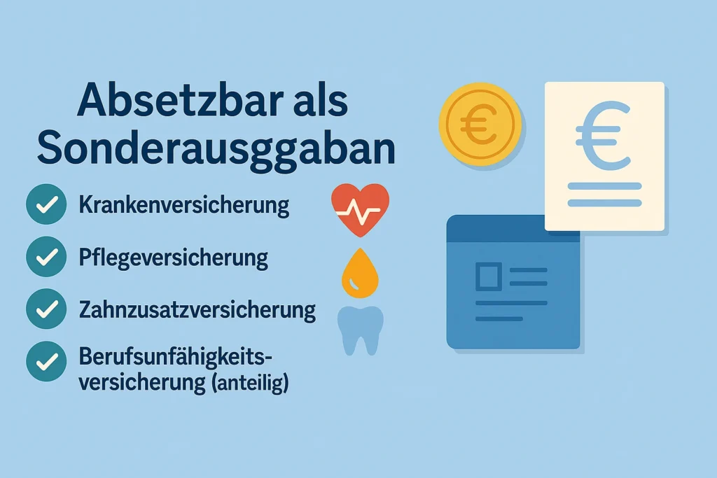Absetzbare Versicherungen als Sonderausgaben